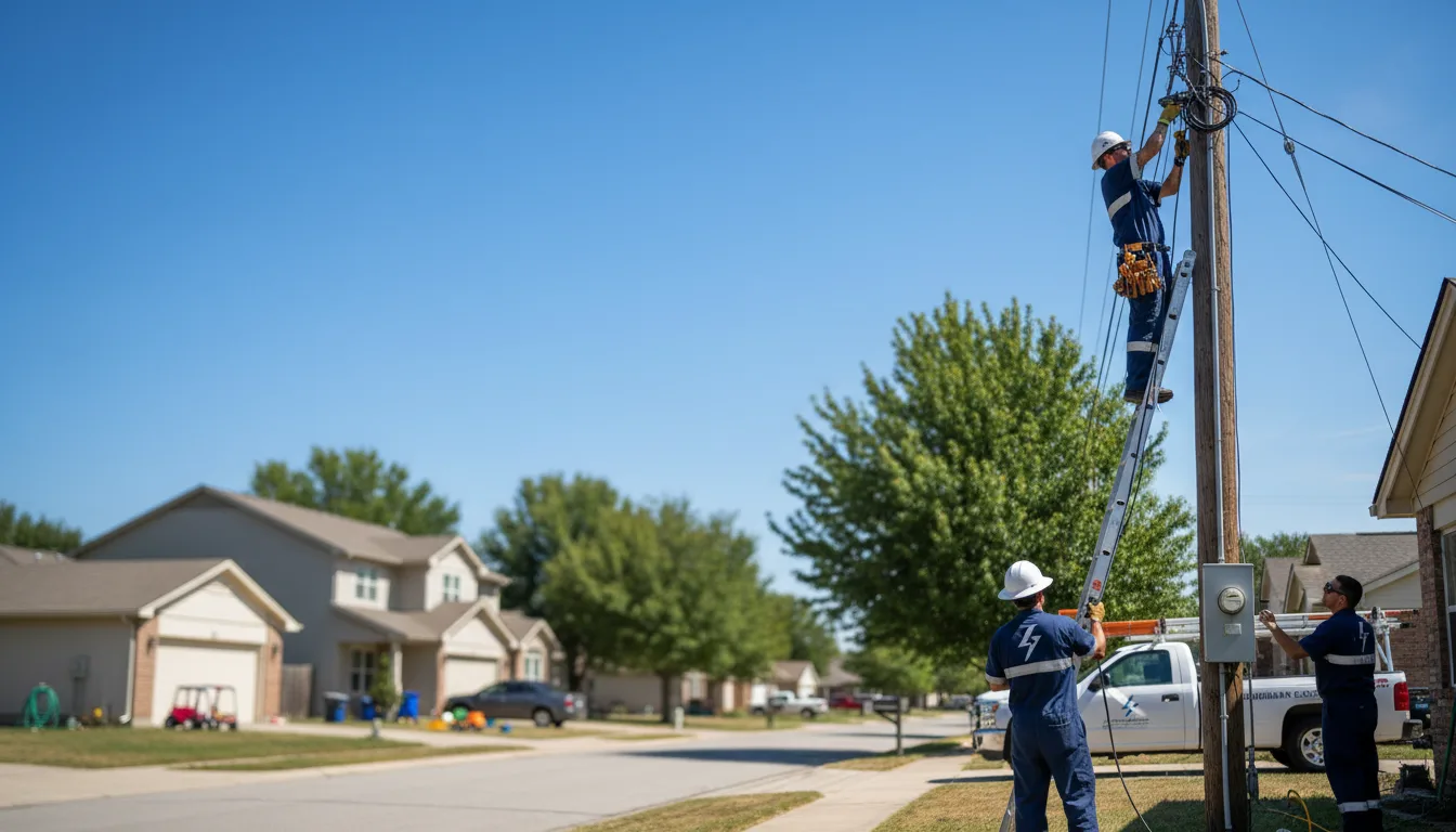Residential electrician providing installation services in Saukville, WI